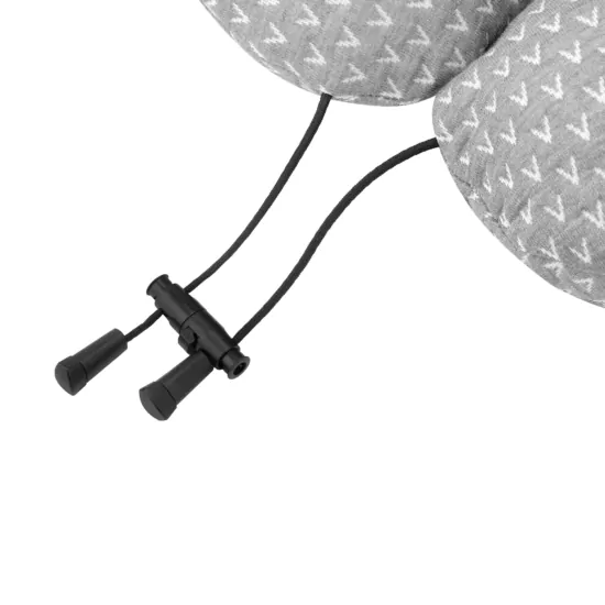 Neck pillow ARDESTO Sleepwell Travel 34х29х10cm, aircell memory foam, grey