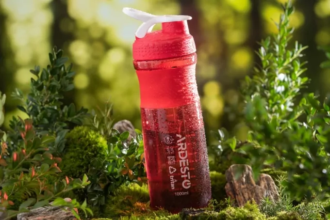 Бутылка для воды Ardesto Smart bottle, 1000мл, тритан, красный