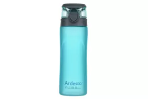 Пляшка для води Ardesto, 600мл, пластик, блакитний