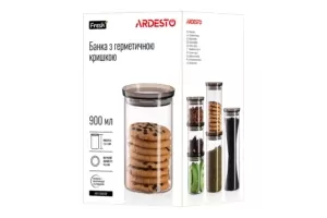Ardesto Jar Fresh, 900ml, glass, plastic, transparent