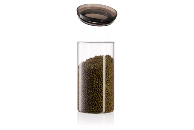 Ardesto Jar Fresh, 1150ml, glass, plastic, transparent