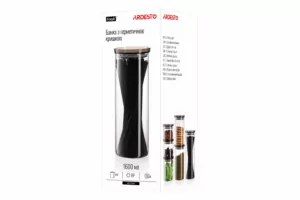 Ardesto Jar Fresh, 1600ml, glass, plastic, transparent