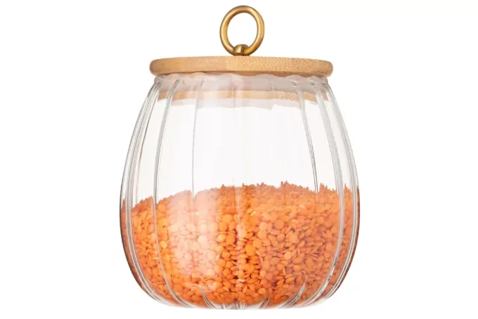 Ardesto Jar Fresh Vintage, 750ml, glass, bamboo, transparent