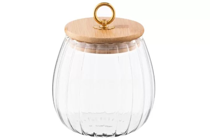 Ardesto Jar Fresh Vintage, 750ml, glass, bamboo, transparent