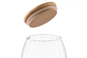 Ardesto Jar Fresh Vintage, 750ml, glass, bamboo, transparent