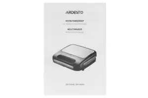 Ardesto multi-maker 700W, aluminum, set-3 plates, device body-plastic, black