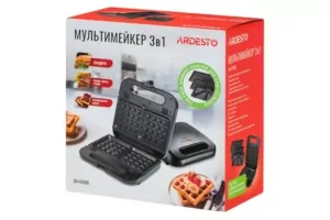 Ardesto multi-maker 700W, aluminum, set-3 plates, device body-plastic, black