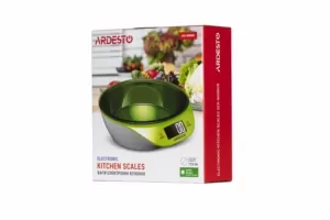 Ardesto scales for kitchen 5кг, CR2032x1 included, plastic, green