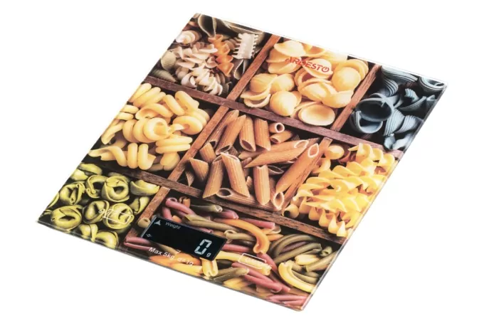 Весы ARDESTO кухонные Pasta, 5кг, AAAx2 в компл, стекло, многоцветный