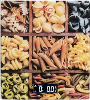 Весы Ardesto кухонные Pasta, 5кг, AAAx2 в компл, стекло, многоцветный