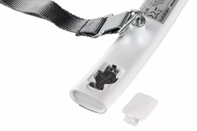 Ardesto electronic travel scales 50кг, R2032x1, plastic/metal, white