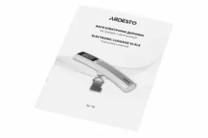 Ardesto electronic travel scales 50кг, R2032x1, plastic/metal, white