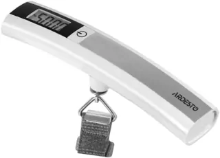 ARDESTO Весы электронные дорожные, 50кг, CR2032x1 в компл, пластик/металл, белый