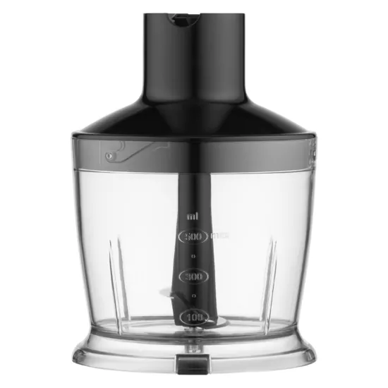 Блендер ARDESTO занурювальний HBG-800DWHCHC, 800Вт, 4в1, чаша-600мл, чопер 500мл, чорно-сріблястий