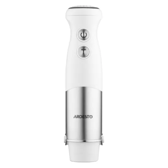 Блендер ARDESTO погружной HBG-800WWHCHML, 800Вт, 4в1, чаша-600мл, чопер 500мл, бело-серебристый