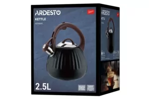 Ardesto Kettle Gemini, 2.5l, stainless steel, black