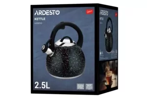 Ardesto Kettle Gemini, 2.5l, stainless steel, black