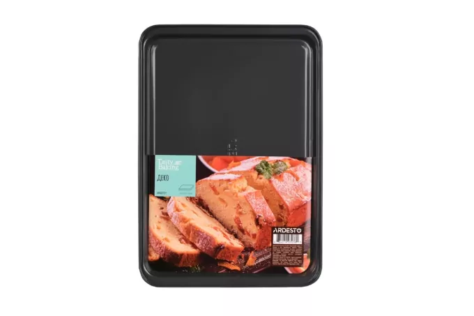 Ardesto Oven tray Tasty baking, 37x26x1.6cm, carbon steel, gray-blue