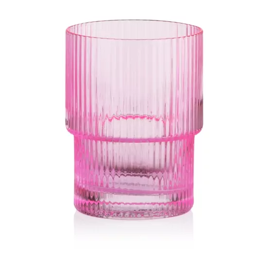 Ardesto Low glasses set, 200ml, 2pcs, glass, pink