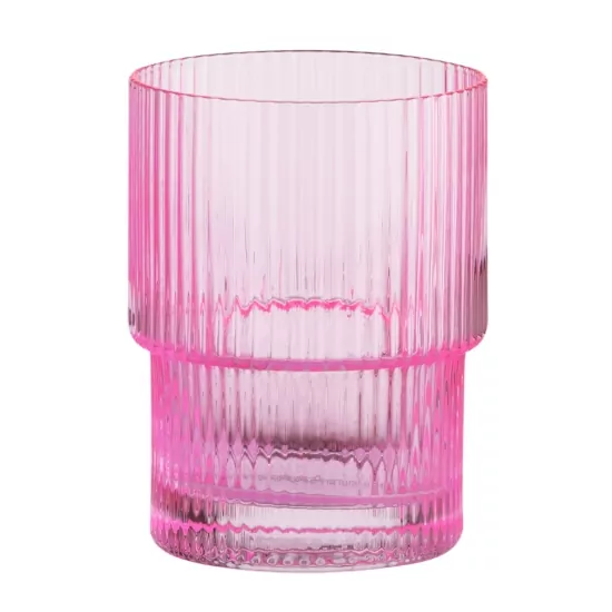 Ardesto Low glasses set, 200ml, 2pcs, glass, pink