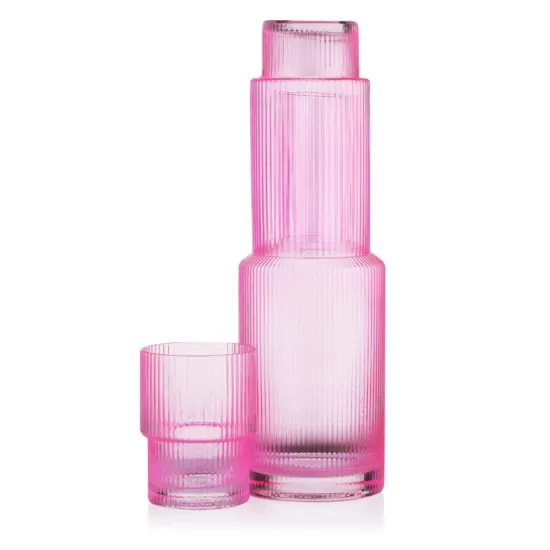 Ardesto Low glasses set, 200ml, 2pcs, glass, pink