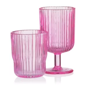 Ardesto Glasses set, 300ml, 2pcs, glass, pink