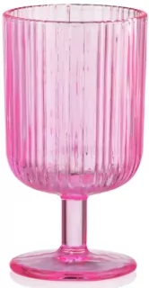 Набір келихів Ardesto 300мл, 2шт, скло, рожевий