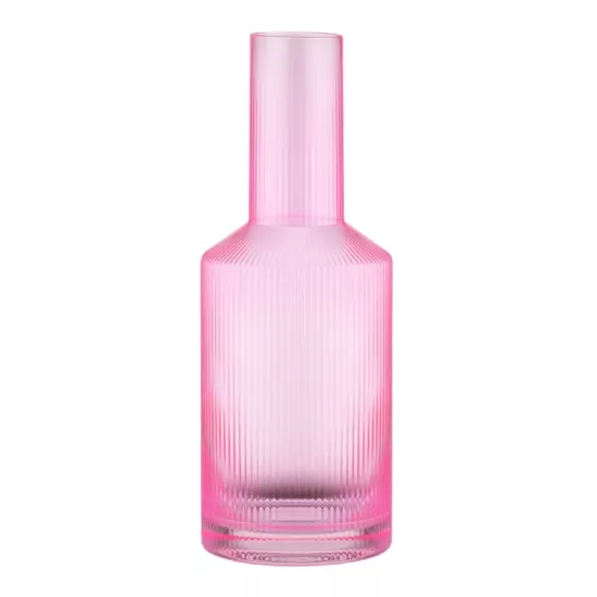 Графин Ardesto 800мл, боросилікатне скло, рожевий