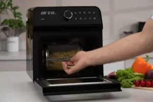Ardesto air fryer, 2250W, bowl-15l, touch control, 40-220°C, metal/plastic, white-black