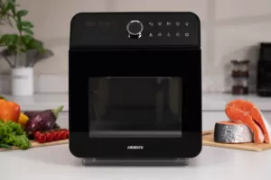 Ardesto air fryer, 2250W, bowl-15l, touch control, 40-220°C, metal/plastic, white-black