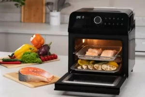 Ardesto air fryer, 2250W, bowl-15l, touch control, 40-220°C, metal/plastic, white-black