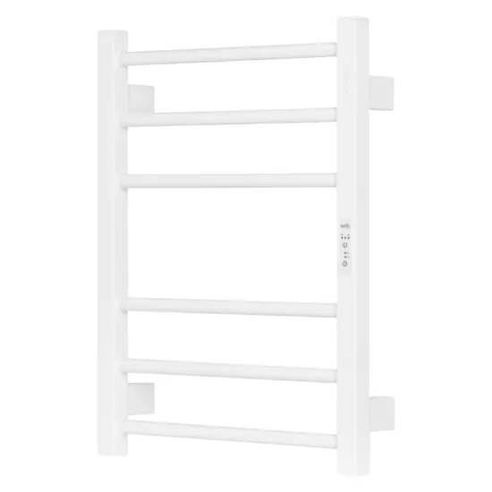 Рушникосушка Ardesto електрична  Square-TR K, 570х430х80мм, таймер-регулятор, сталь, білий матовий