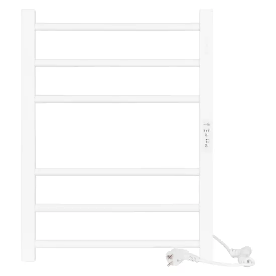 Рушникосушка Ardesto електрична  Square-TR K, 570х430х80мм, таймер-регулятор, сталь, білий матовий