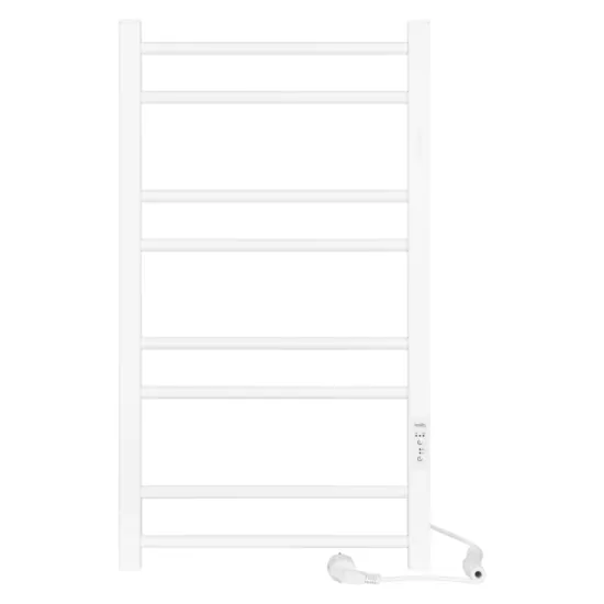 Рушникосушка Ardesto електрична  Square-TR K, 770×430х80мм, таймер-регулятор, сталь, білий матовий