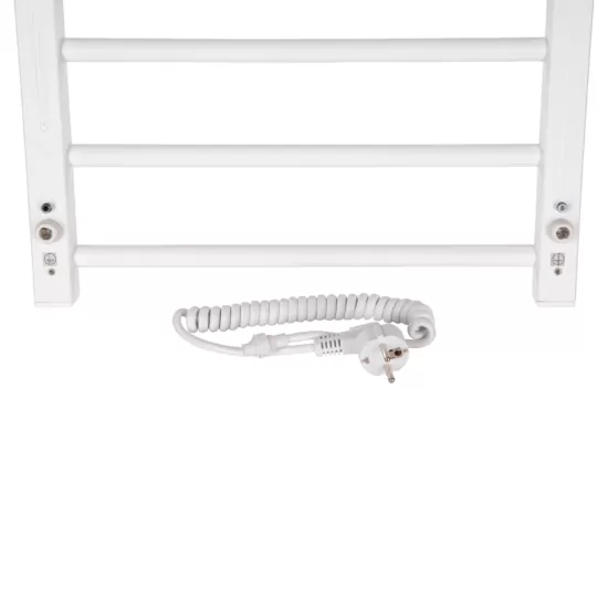 Рушникосушка Ardesto електрична  Square-TR K, 770×430х80мм, таймер-регулятор, сталь, білий матовий