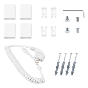 Рушникосушка Ardesto електрична  Square-TR K, 770×430х80мм, таймер-регулятор, сталь, білий матовий