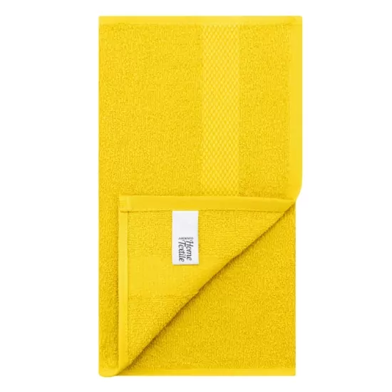 Рушник махровий Ardesto Essence 30х50см, 100% бавовна, жовтий