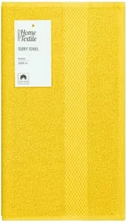 Рушник махровий Ardesto Essence 30х50см, 100% бавовна, жовтий