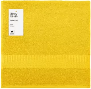 Рушник махровий Ardesto Essence 70х140см, 100% бавовна, жовтий