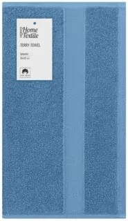 Рушник махровий Ardesto Splendid 30х50см, 100% бавовна, блакитний