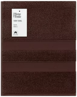 Рушник махровий Ardesto Splendid 50х90см, 100% бавовна, коричневий