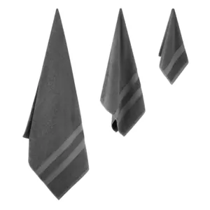 Ardesto Terry towel Splendid 50х90cm, 100% cotton, dark grey