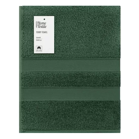 Рушник махровий ARDESTO Splendid 50х90см, 100% бавовна, зелений