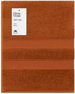 Рушник махровий Ardesto Splendid 50х90см, 100% бавовна, теракотовий