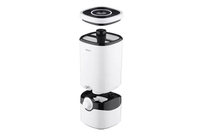Humidifier ARDESTO ultrasonic, 40m2, 4L, 300ml/h, mechanical control, up. bay of water, white