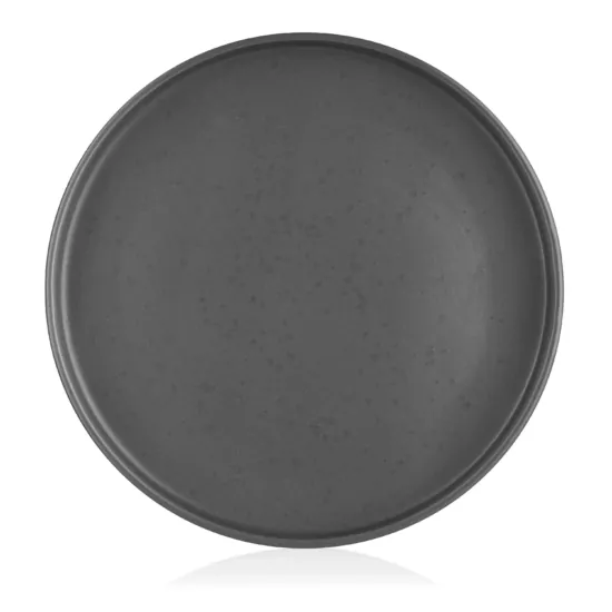 Ardesto Dinner plate Trento, 26.5cm, ceramics, gray
