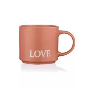 Ardesto Mug Love, 420ml, ceramic, orange