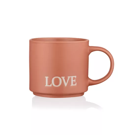 Ardesto Mug Love, 420ml, ceramic, orange
