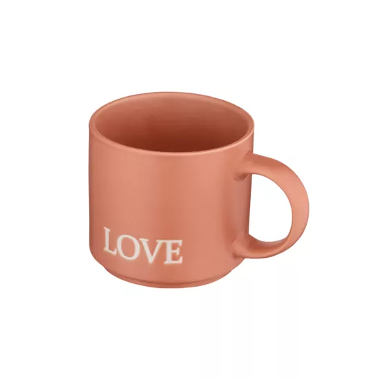 Ardesto Mug Love, 420ml, ceramic, orange
