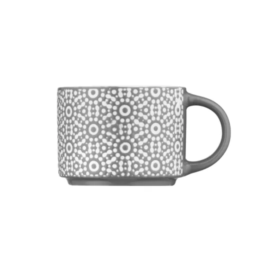 Чашка Ardesto Weaving G, 330мл, фарфор, бело-черный